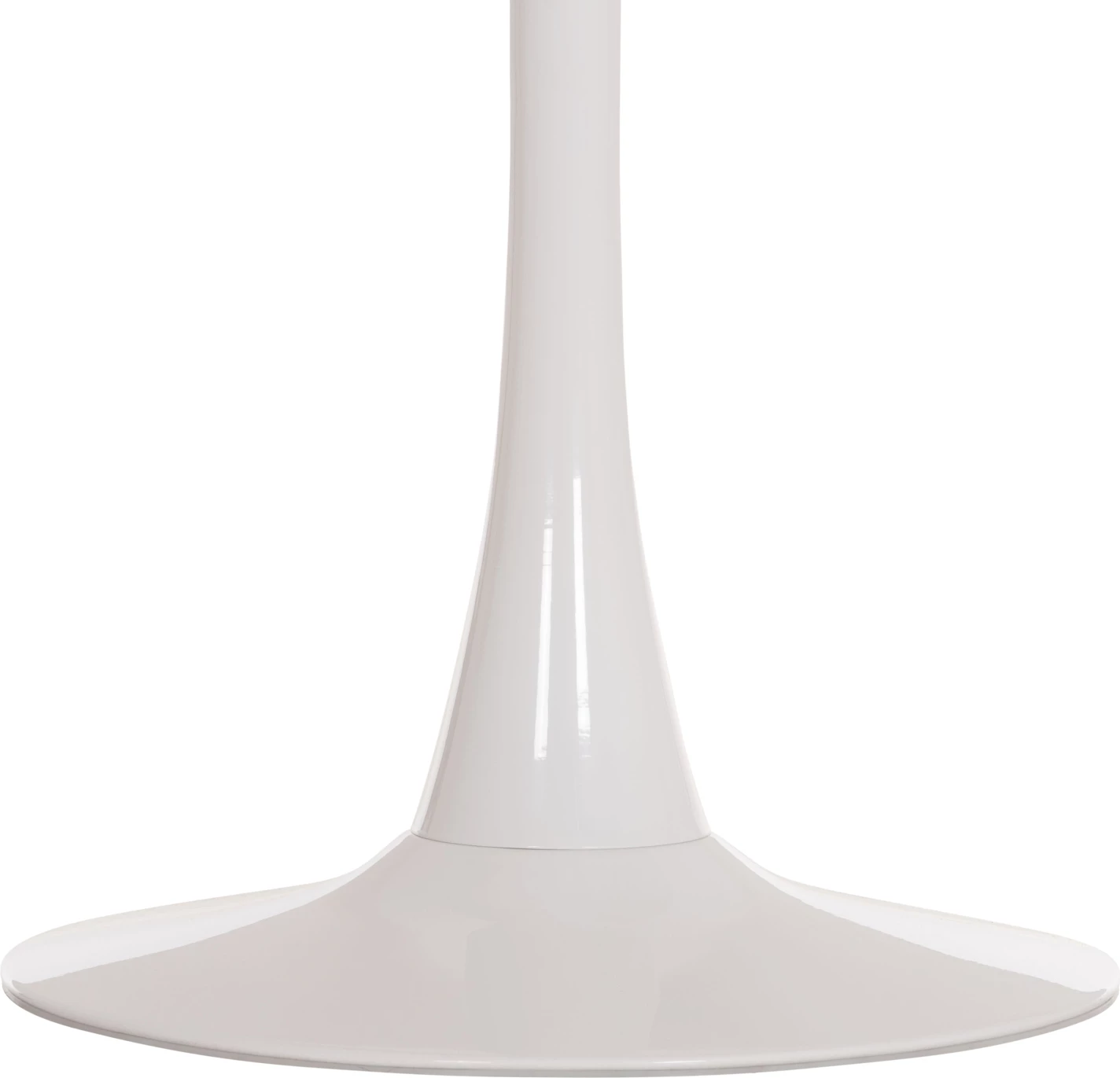 Tavolinë e rrumbullakët ngrënieje ROLLO, ngjyrë mermeri të bardhë, këmbë metalike, FH9421.11, 90x74cm