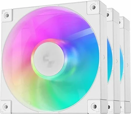Ventilator PC Deepcool FD12 ARGB R-FD12-WHAPN3-G 120mm 4-pin PWM 3-pack i bardhë