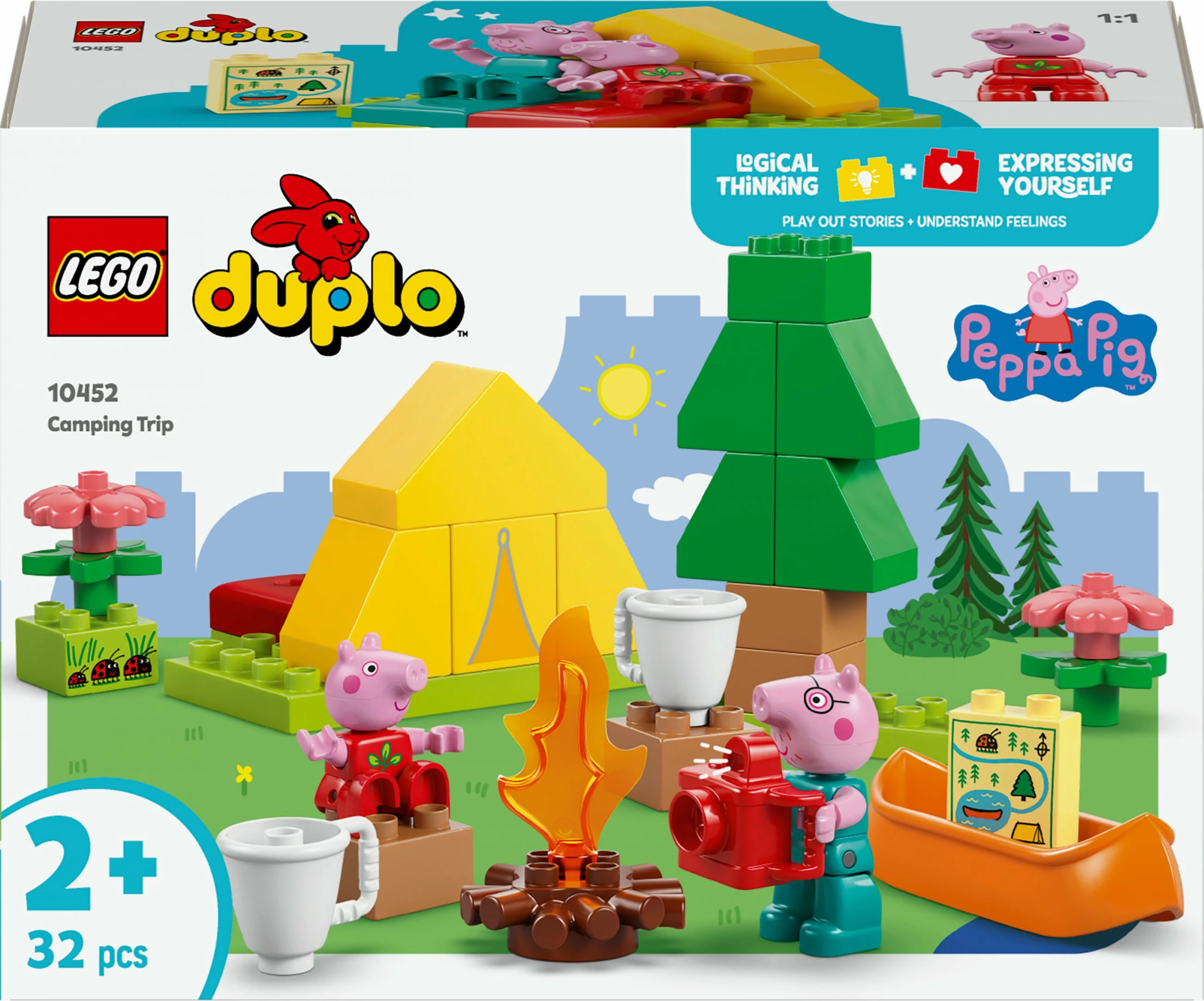 Set ndërtimi LEGO DUPLO Peppa Pig 10452, 32 pjesë, shumëngjyrësh