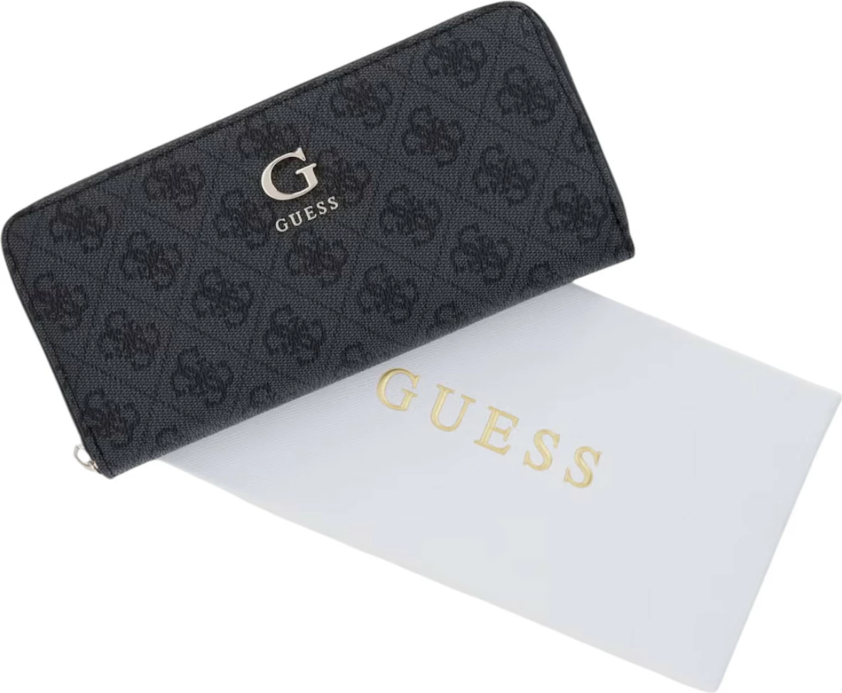 Portofol për femra Guess Coleen Logo SML Zip, antracit