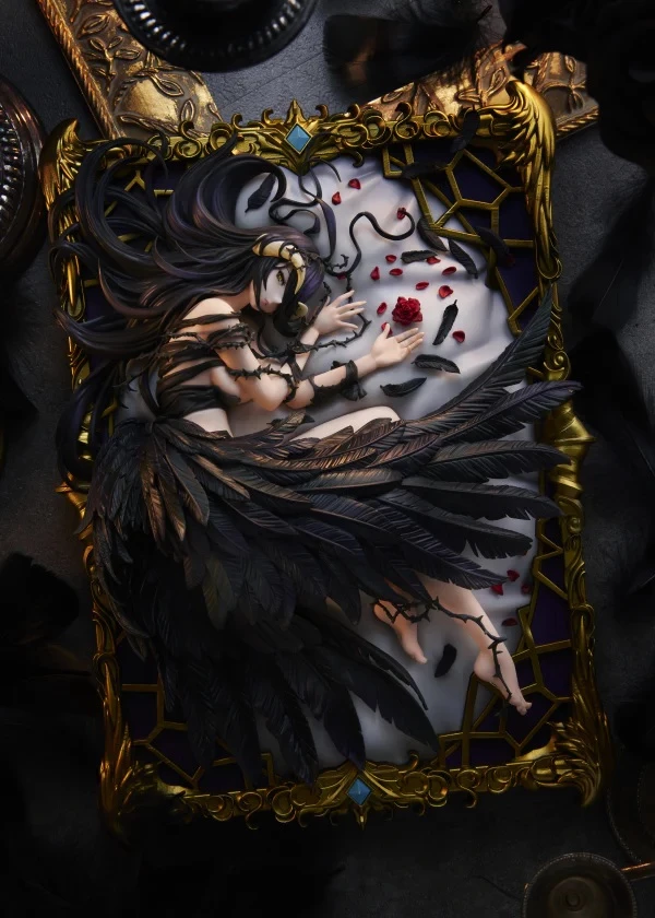 Figurinë koleksionuese Square Enix Albedo Ending Ver. (Art by so-bin) 1/7, PVC/ABS, 27×20×17 cm, e zezë/artë