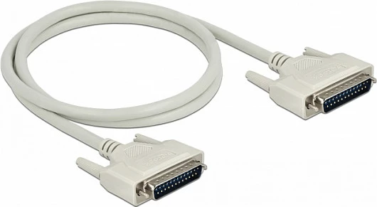 Kabl serial DeLOCK D-Sub DB25 25-pin mashkull në mashkull, 1 m, bezhë