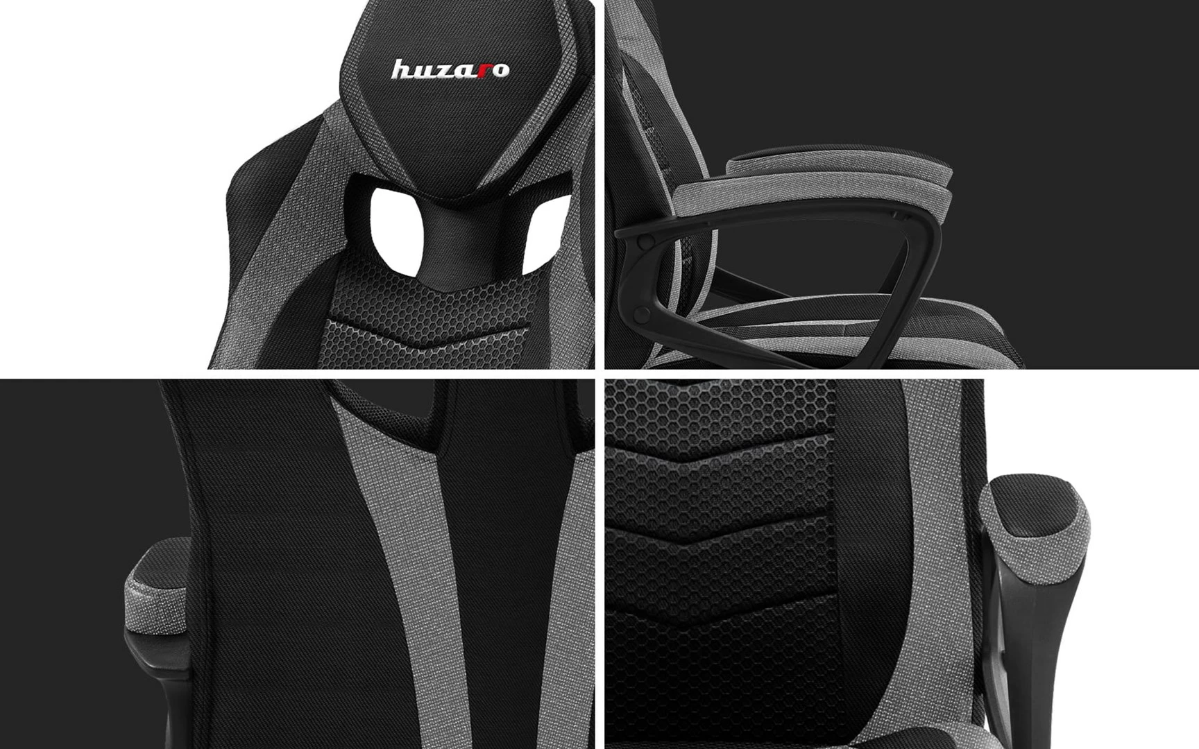 Karrgie për gaming Huzaro Force, 2.5, e zezë/hiri