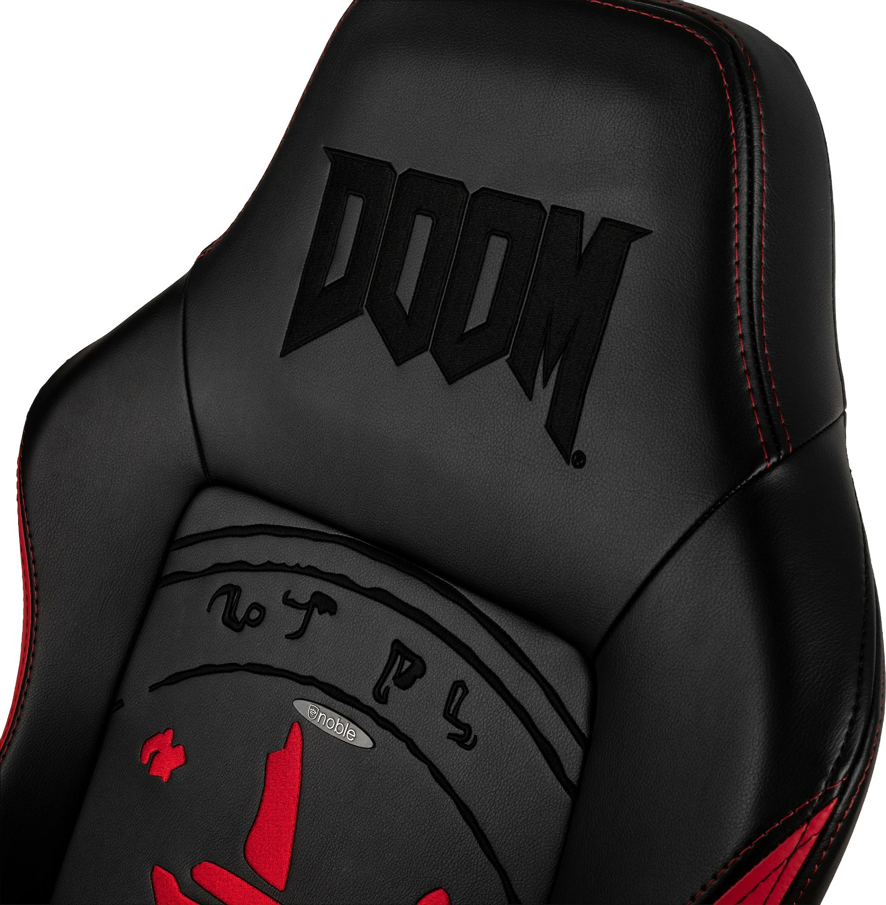 Karrige gaming Noblechairs HERO, DOOM Edition, e zezë/kuqe
