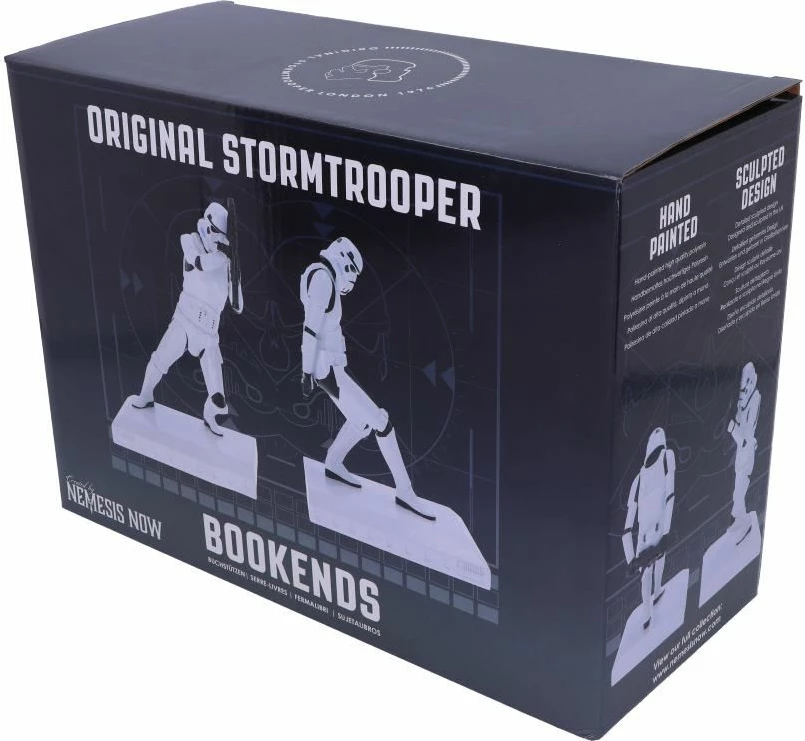 Mbajtëse librash NEMESIS NOW Stormtrooper 18.5 cm, set 2 copë, bardhë/zi