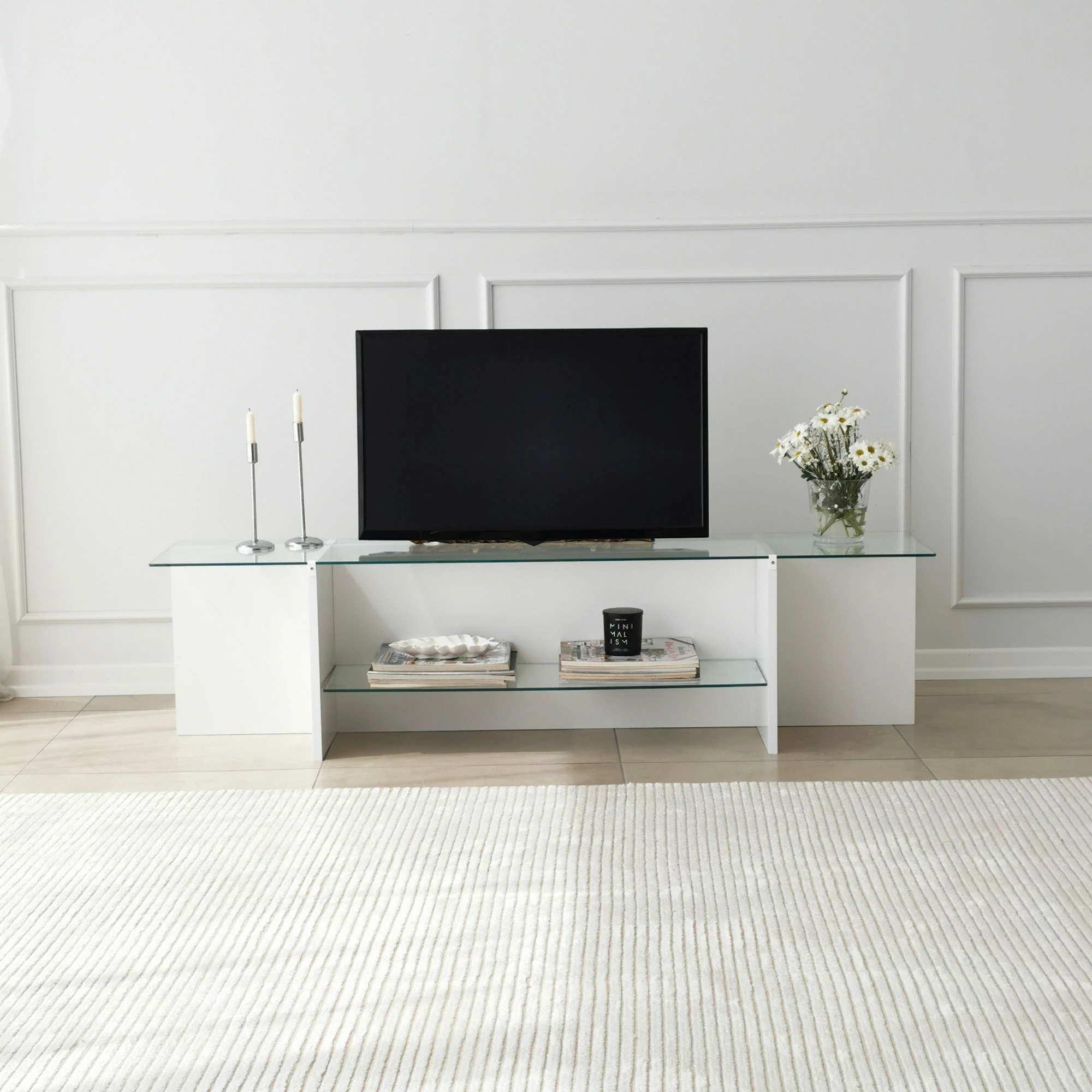 Komodë TV Hanah Home, Escape, e bardhë