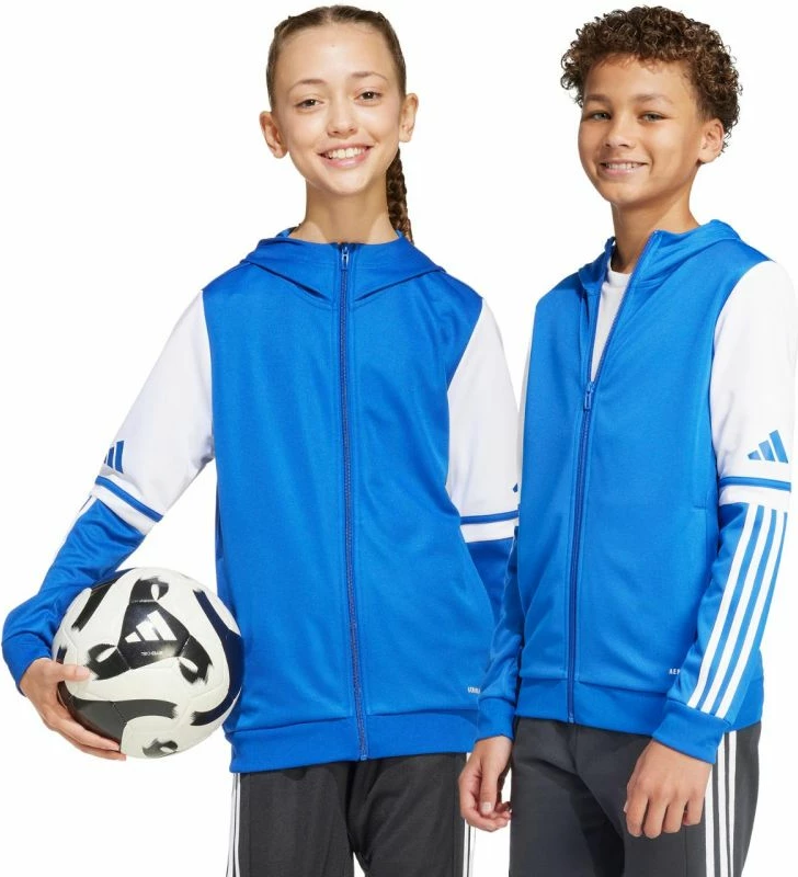 Duks për fëmijë adidas, të bardhë dhe blu [Madhësia: 152 cm]