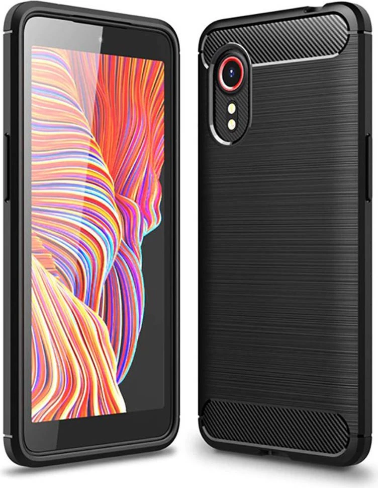 Mbështjellës HAVANA 19104 për Samsung Galaxy Xcover 7, silikon, rezistent ndaj goditjeve, i zi karbon mat