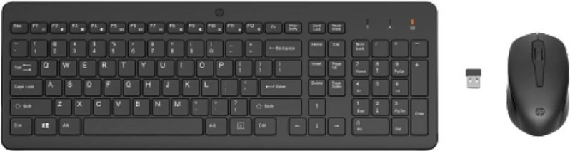 Set tastierë + Maus pa tela HP 330, 2.4 GHz, QWERTY English (US), numpad, deri 10 m, maus 1600 DPI, Black