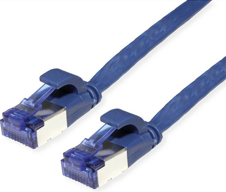 Kabllo rrjeti VALUE Cat6A FTP, ekstra e sheshtë, RJ45, 5 m, blu
