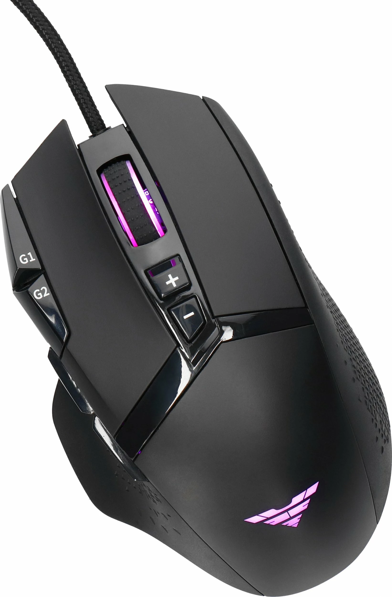 Maus gaming PREYON Falcon PFG27B, 12400 DPI, 9 butona, USB me kabllo, RGB, i zi