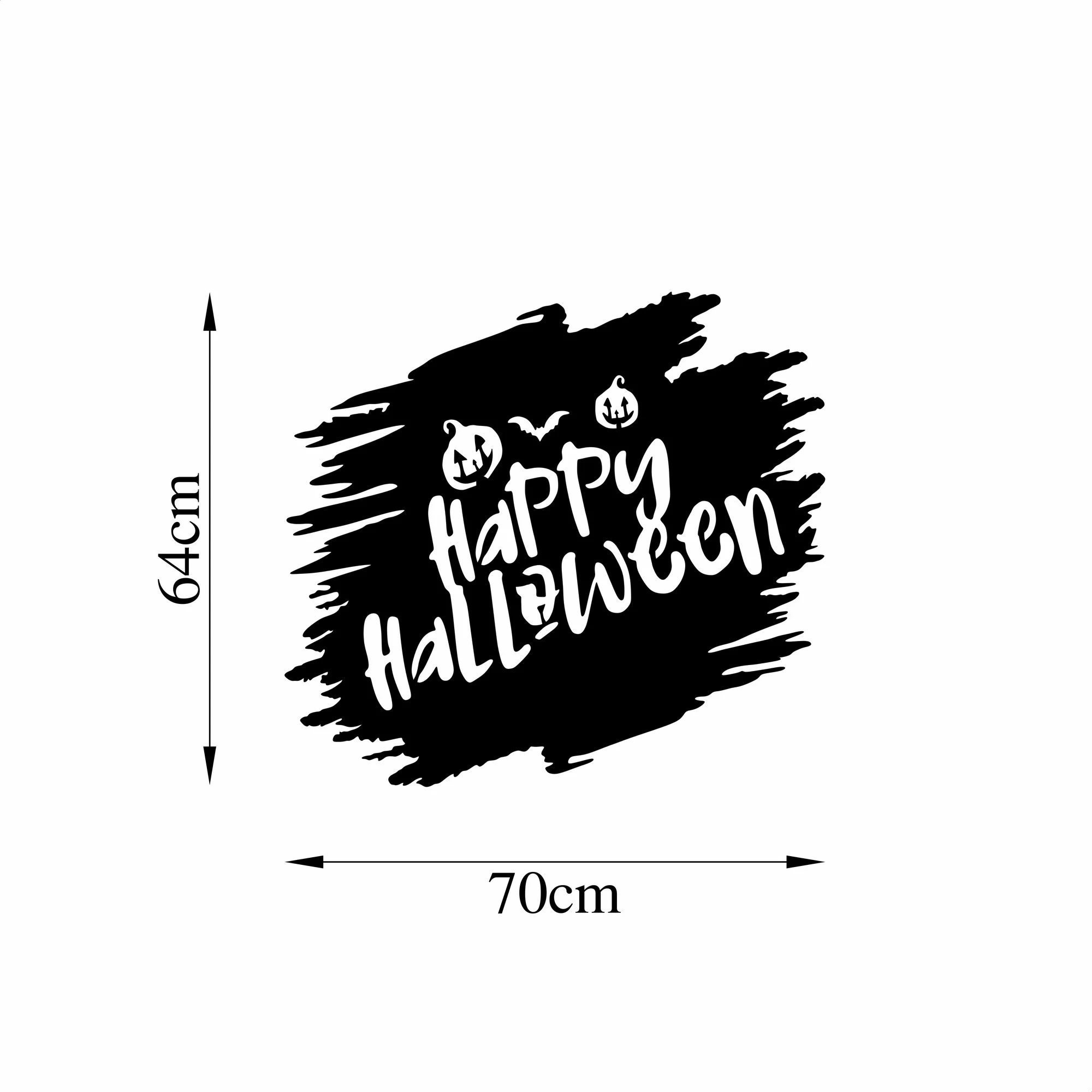 Aksesor dekorativ metalik për mur, Wallity, Happy Halloween - 447