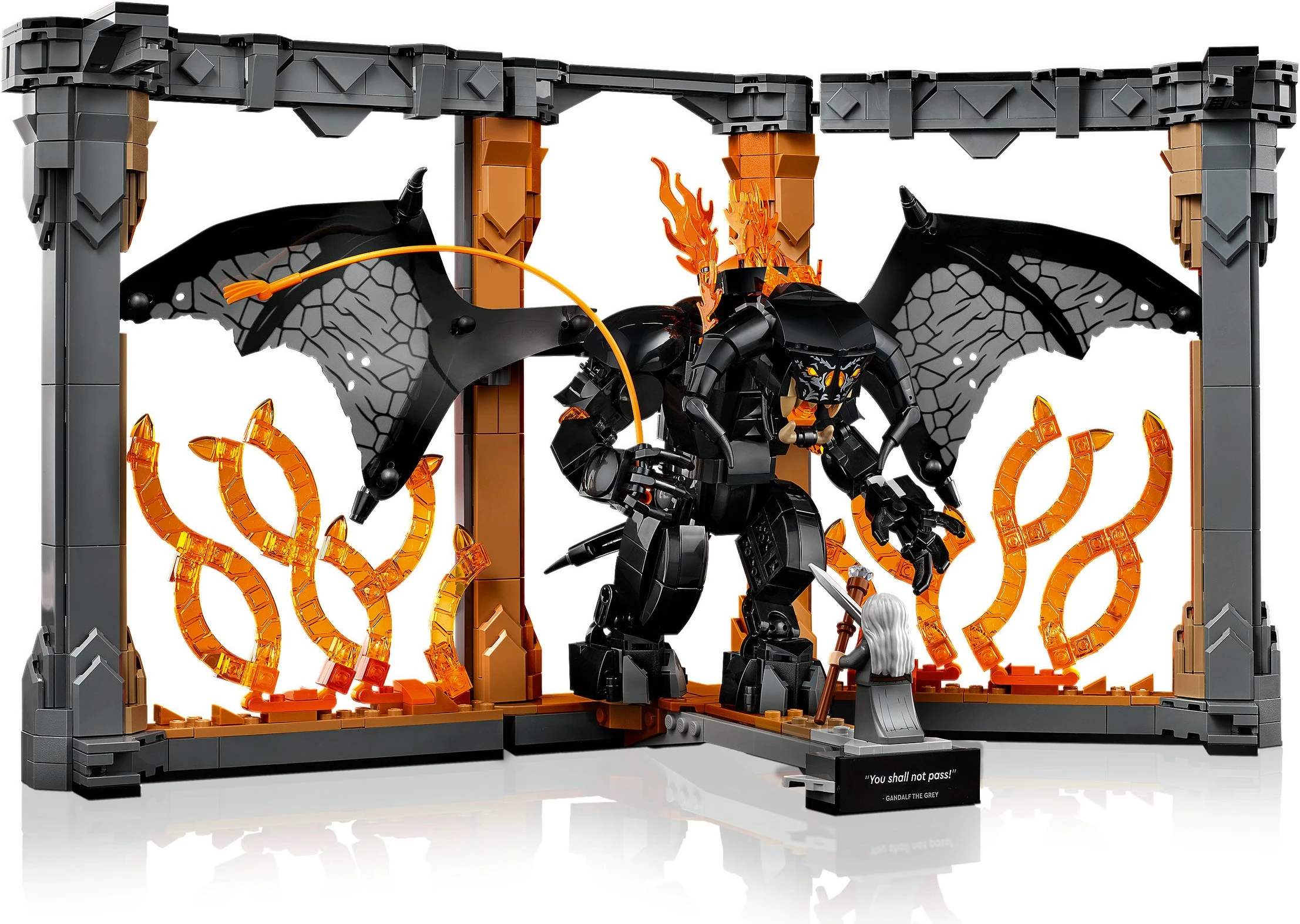 Set ndërtimi LEGO Icons 10367 Gandalf vs. Balrog, 1201 pjesë, multikolor