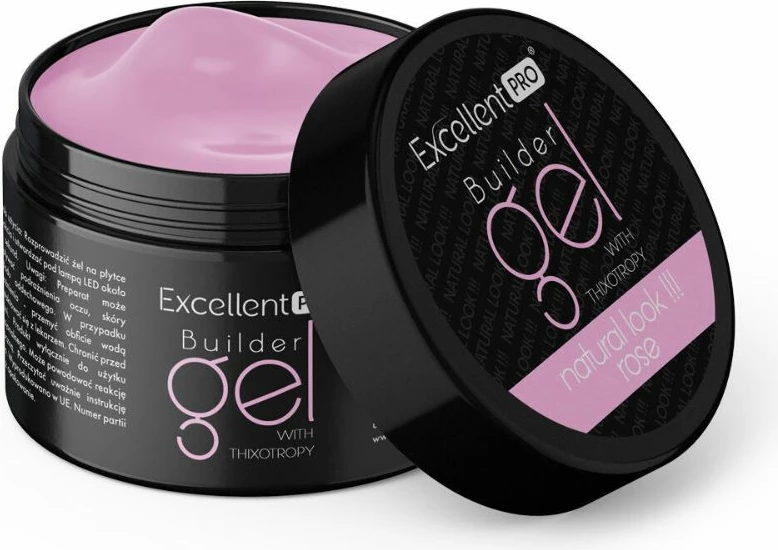 Xhel ndërtues për femra Excellent PRO Natural Look Rose 50g