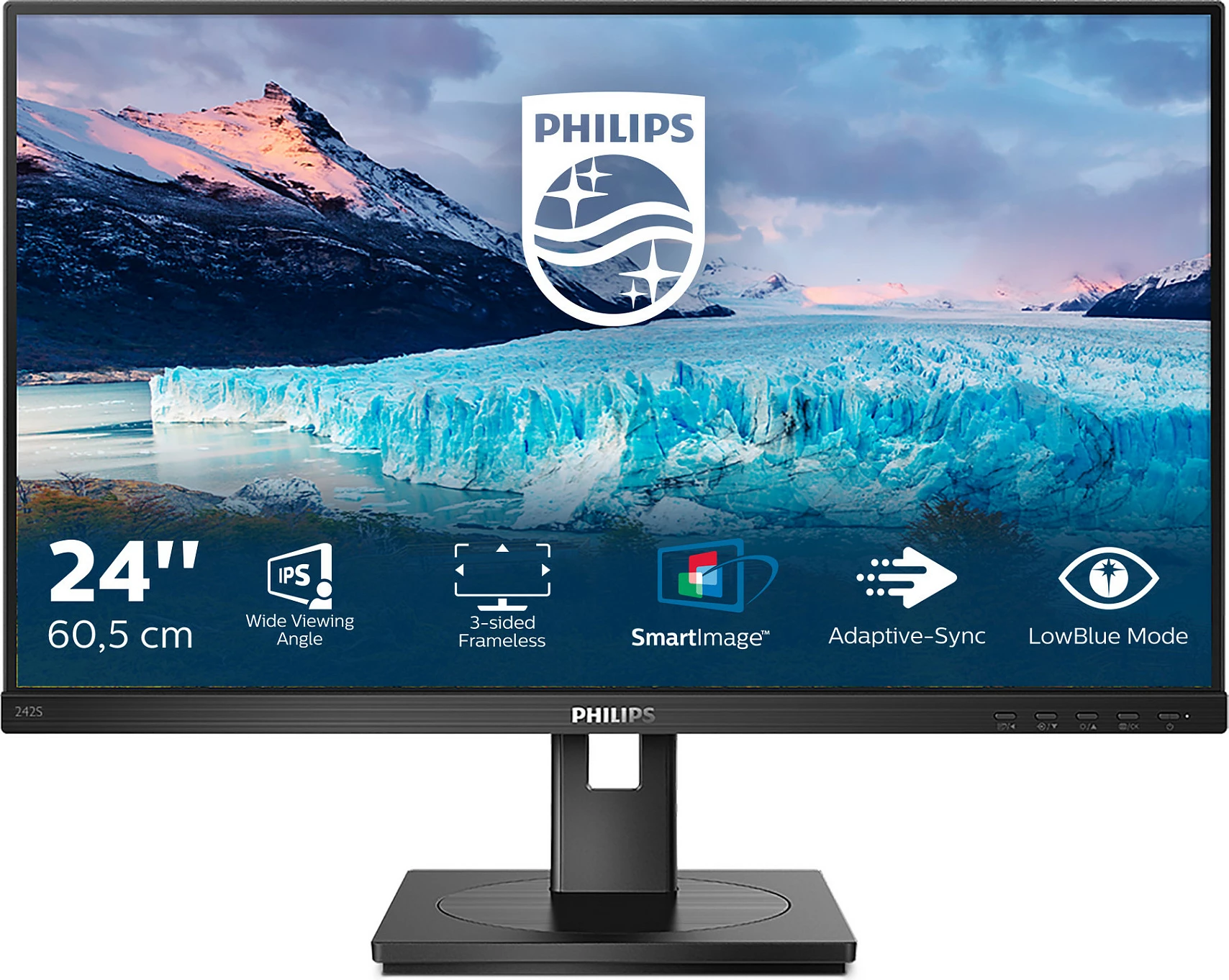 Monitor Philips S Line 242S1AE/00, 23.8", Full HD, LED, i zi