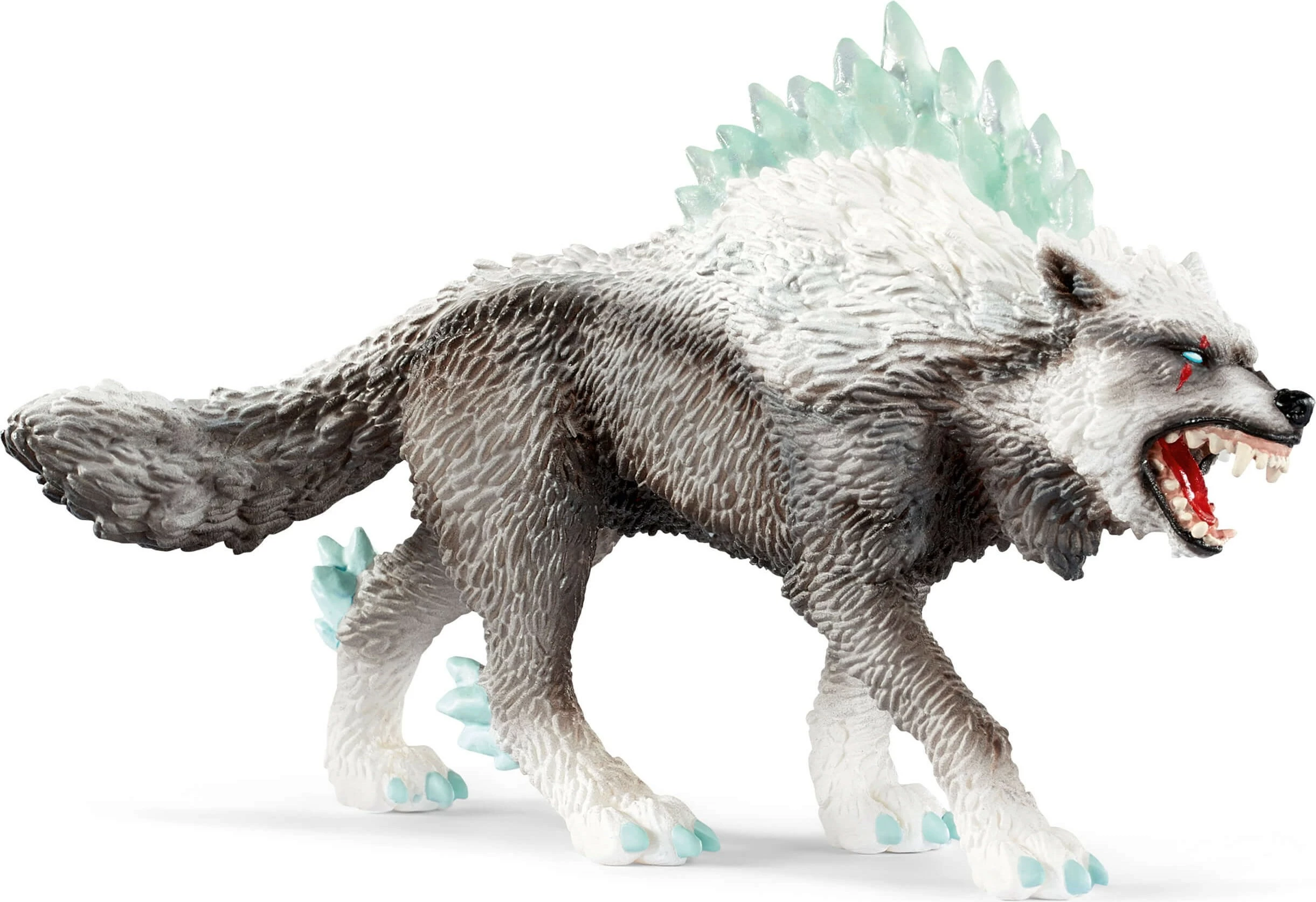 Lodër figurë Schleich Eldrador Creatures Schneewolf 42452, plastikë, bardhë/gri
