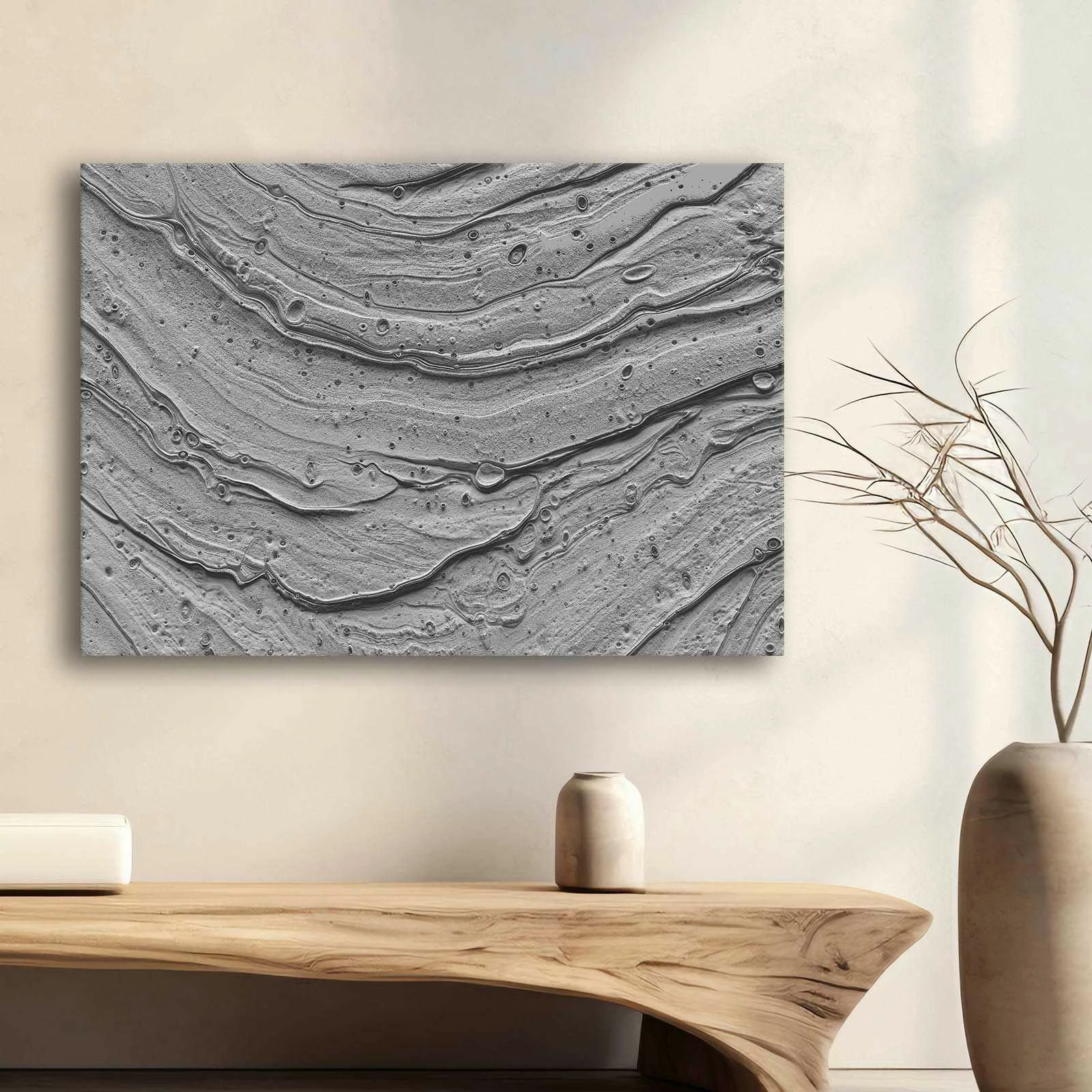 Pikturë dekorative në kanavacë Wallity, shumëngjyrëshe, 70x100cm, 70100Wabisabi-025