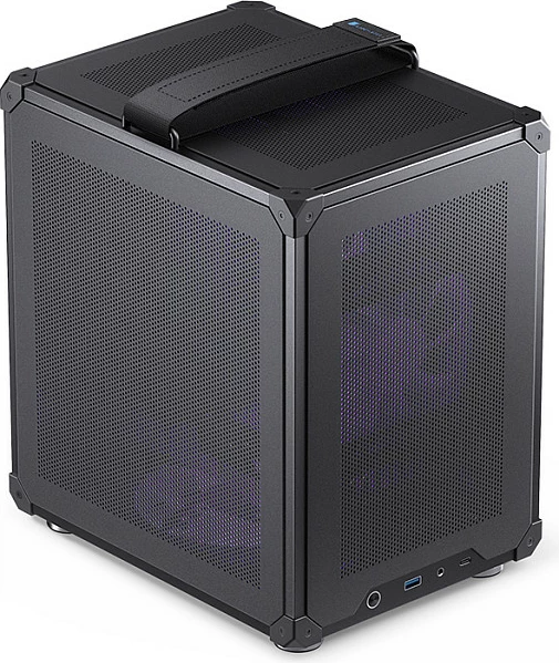 Kasë Jonsbo C6, Mini Tower, Micro-ATX, me dorezë bartjeje, e zezë