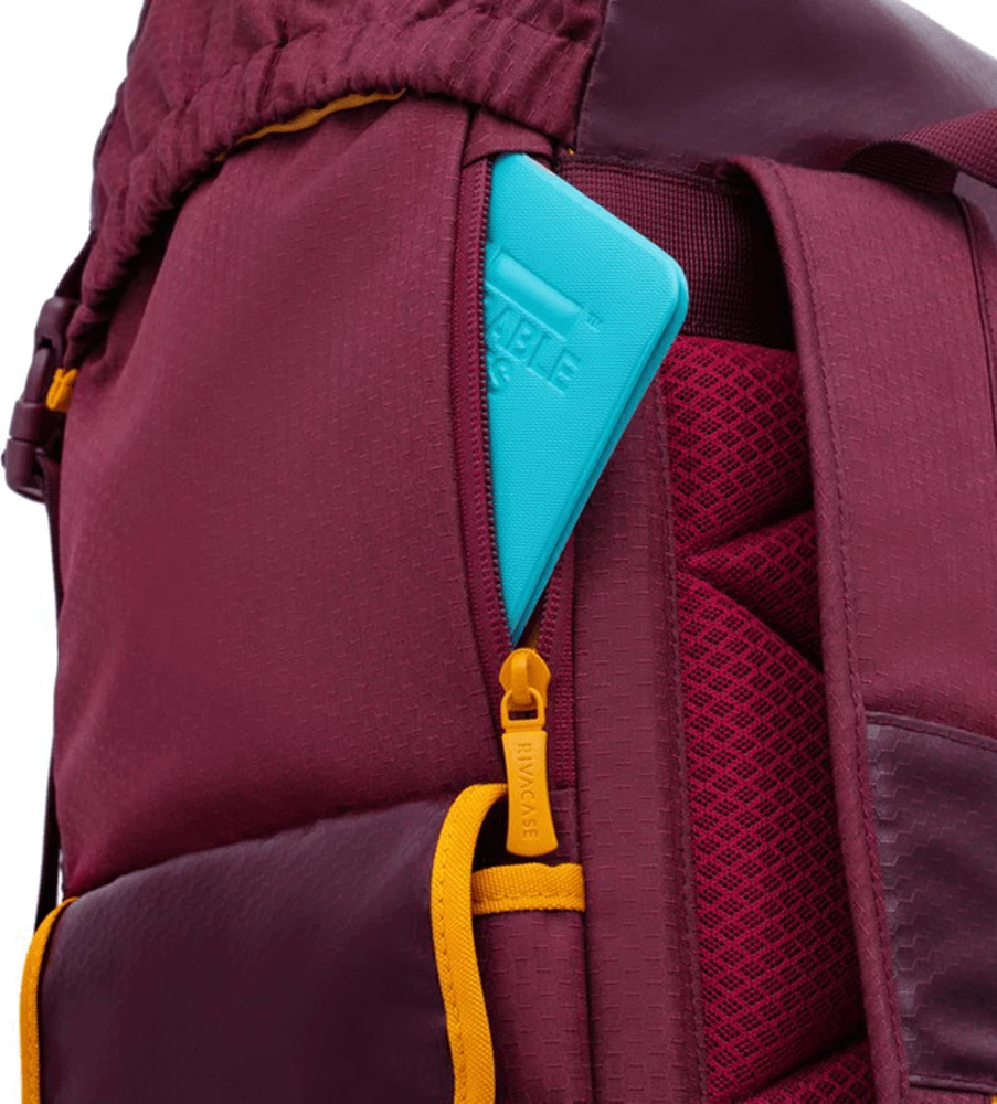 Çantë shpine RIVACASE 5361 Dijon 30L waterproof, për laptop + tablet 10.1", Burgundy Red