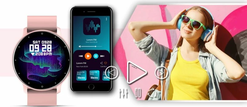 Smartwatch Giewont për femra, rozë