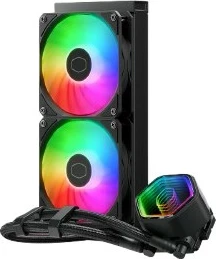 Ftohës me lëng Cooler Master MasterLiquid 240 Core II ARGB, 2x12cm, i zi
