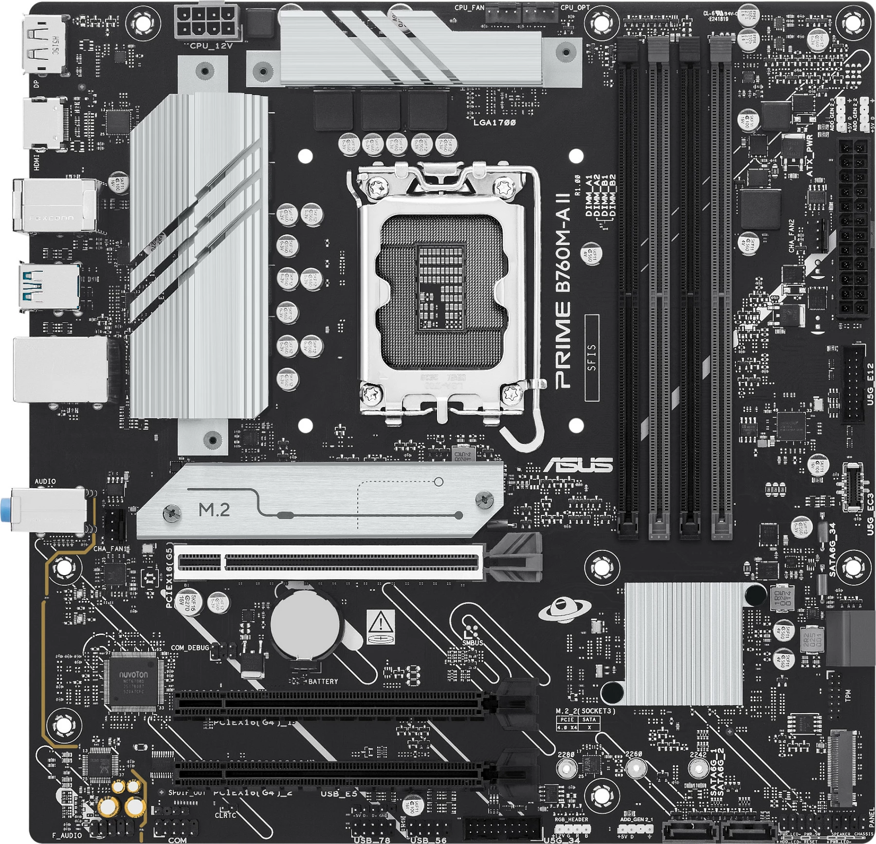 Pllakë amë ASUS PRIME B760M-A II-CSM, Intel B760, LGA 1700, DDR5, micro ATX