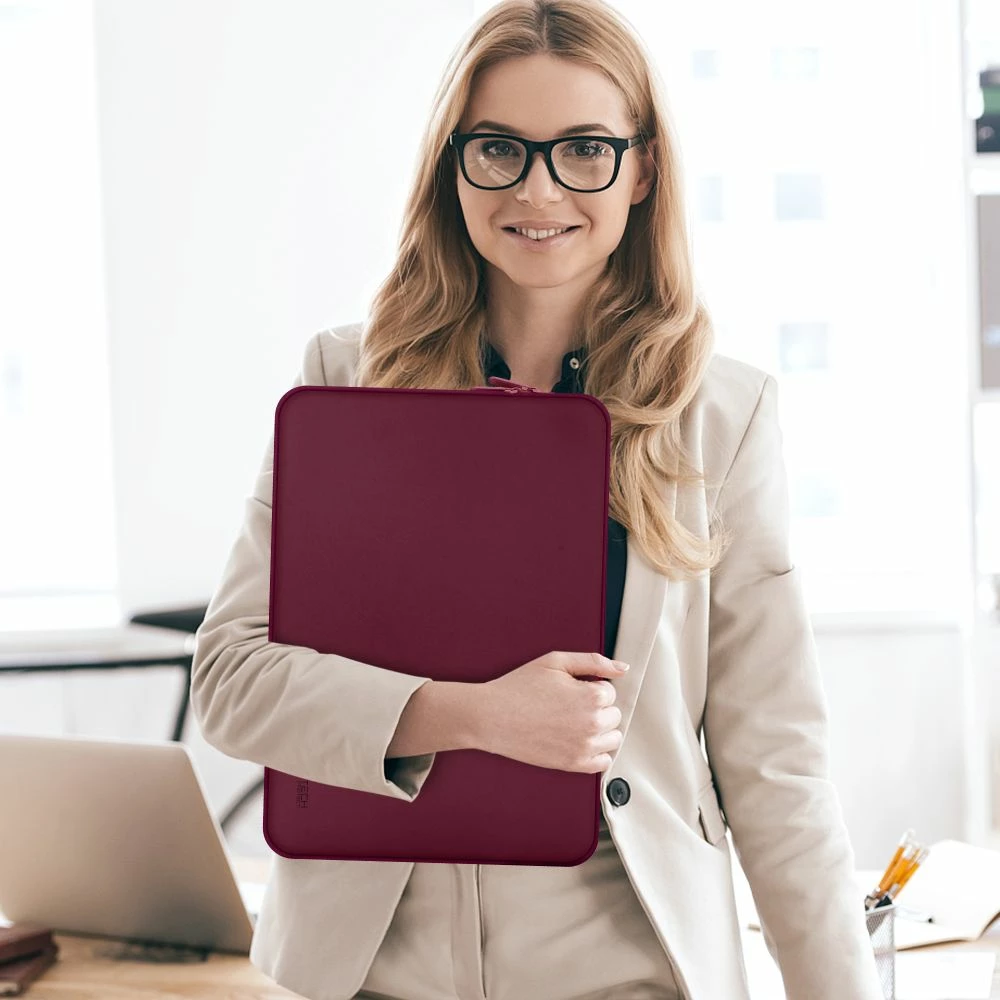 Mbështjellës laptopi Tech-Protect Neoprene 14", Kuq e errët