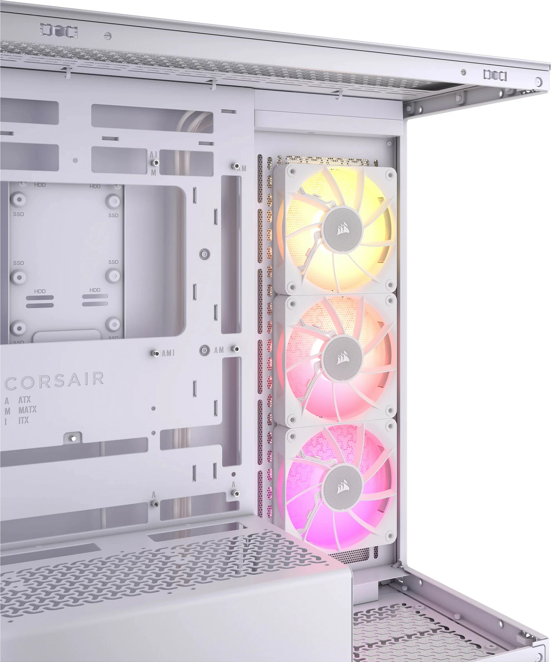 Kasë Corsair 3500X LINK RGB, Midi Tower, e bardhë
