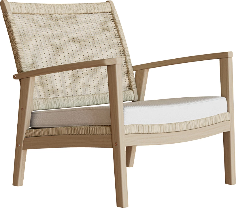 Karrige e ulët Salsa, jastëk, bezhë, 74.5x73x75.8