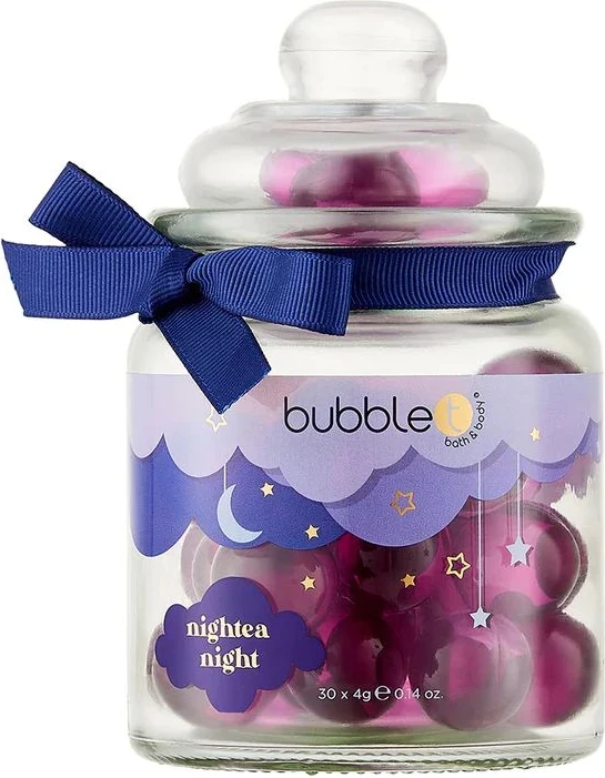 Bubble Tea NIGHT TEA NIGHT JAR OF SLEEP BATH PEARLS 30x4g