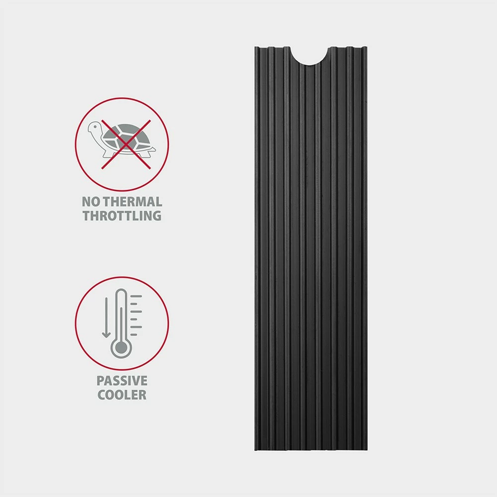 Radiator pasiv AXAGON CLR-M2L3 për SSD M.2, alumini, 3mm, i zi