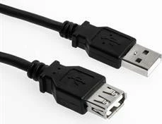 Kabllo USB zgjatues Sharkoon 2m, USB 2.0, e zezë