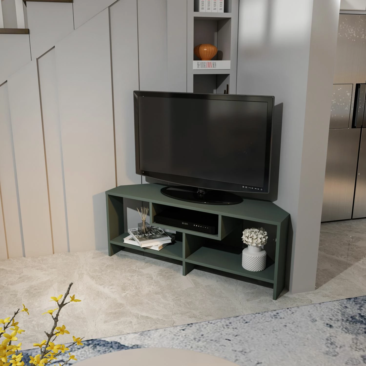 Komodë TV, ngjyrë e gjelbër, Skye Decor, Maldiv