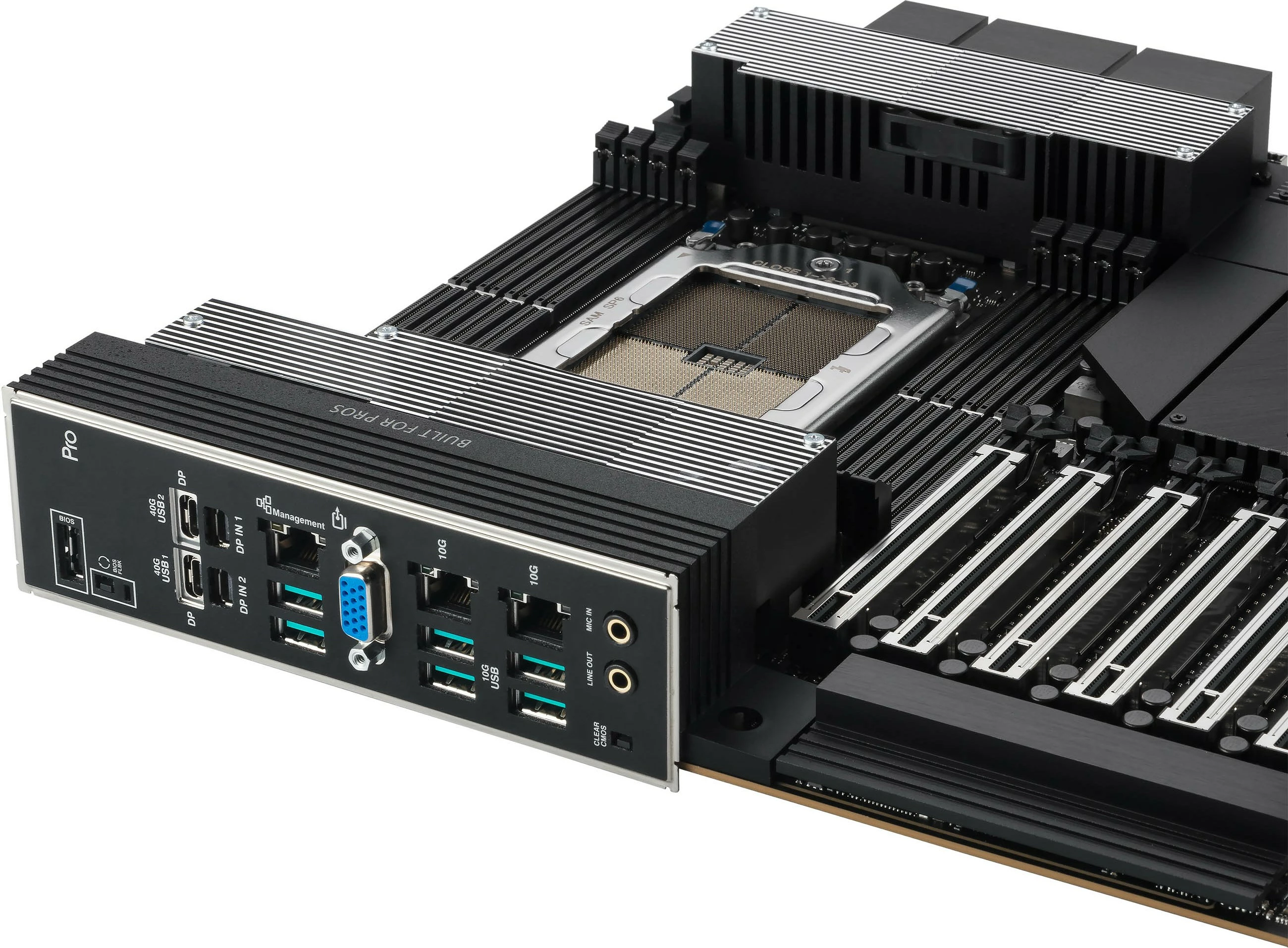 Pllakë amë ASUS PRO WS WRX90E-SAGE SE, AMD, Socket sTR5, DDR5-SDRAM, Octa-channel
