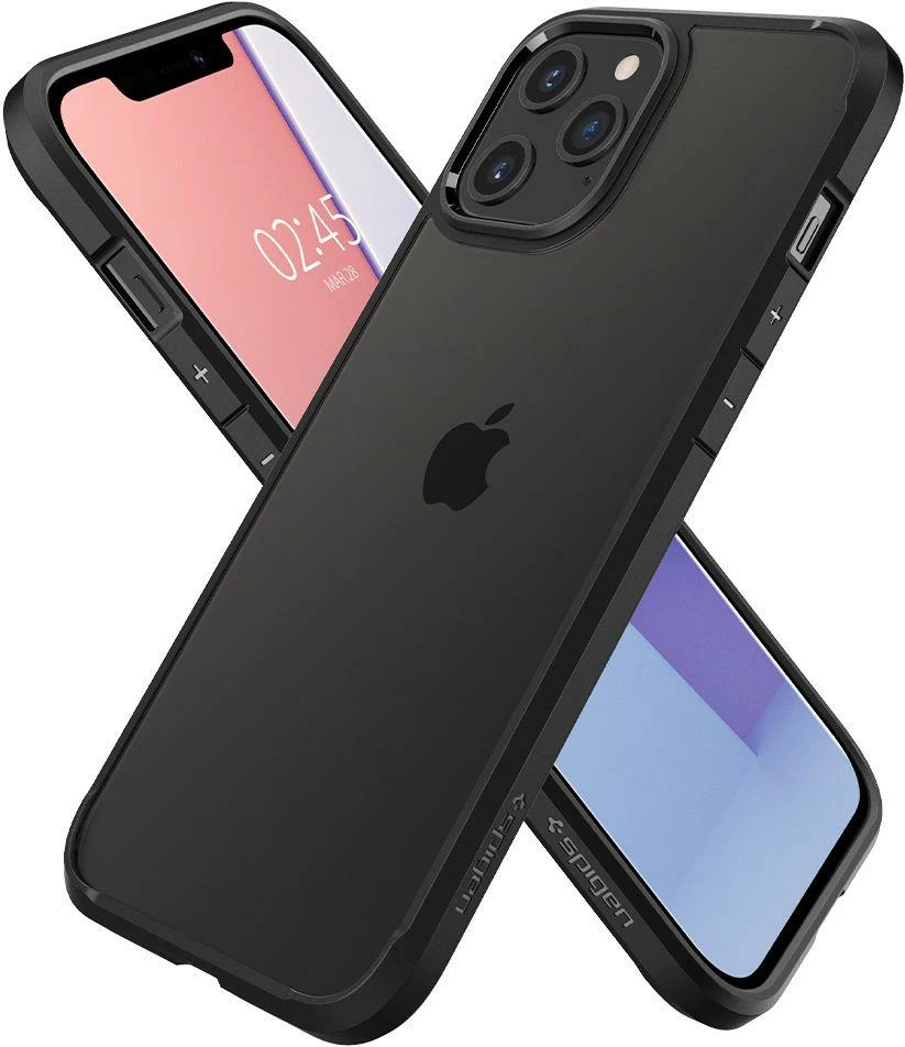 Mbështjellës Spigen Ultra Hybrid për iPhone 12 / iPhone 12 Pro, Matte Black