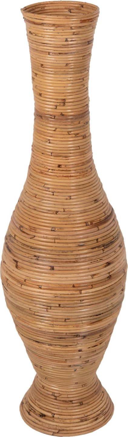 Vazo dekorative për dysheme, rattan natyral, FH7852, Φ30x100H cm