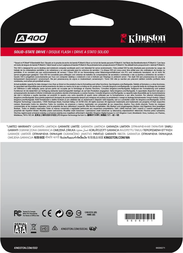 Disk SSD Kingston A400, 480GB, 2.5''