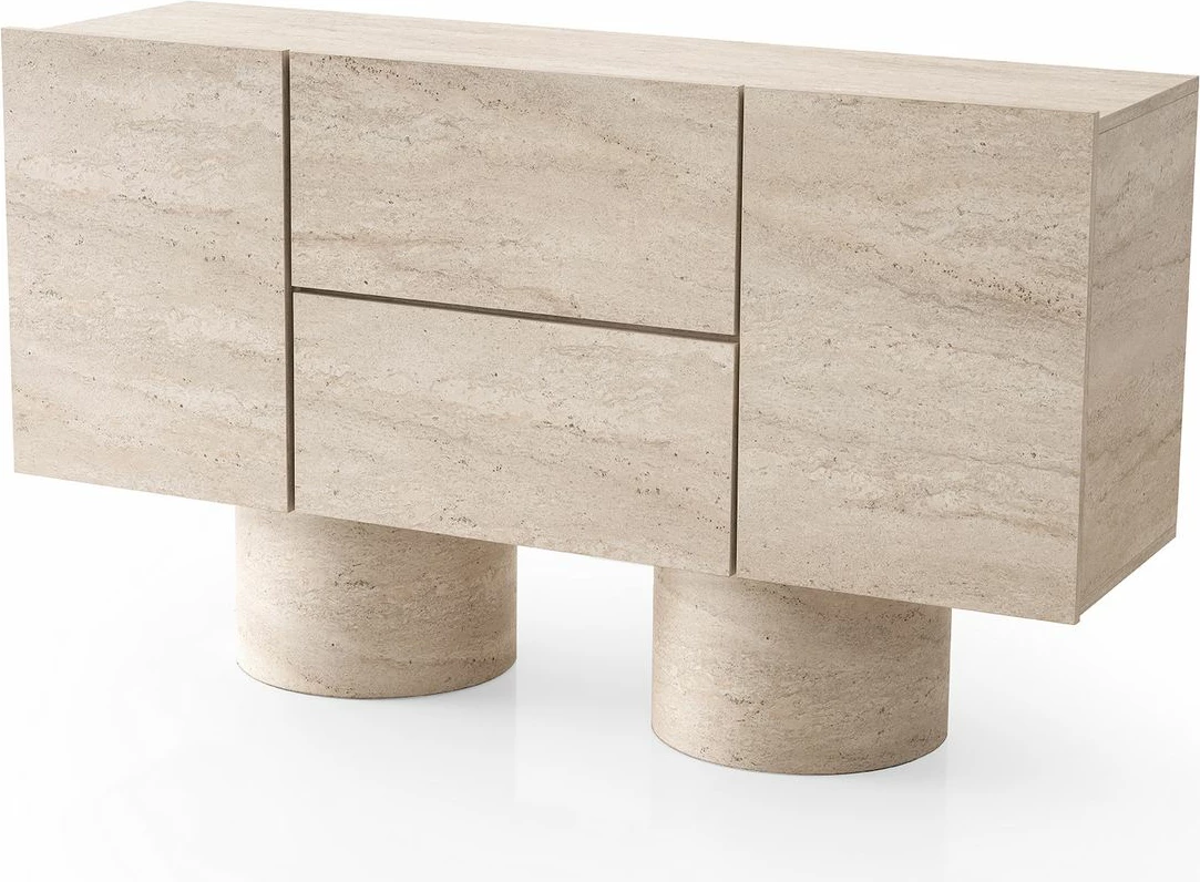 Konsol Skye Decor, ngjyrë travertine, H.Konsol - 6001
