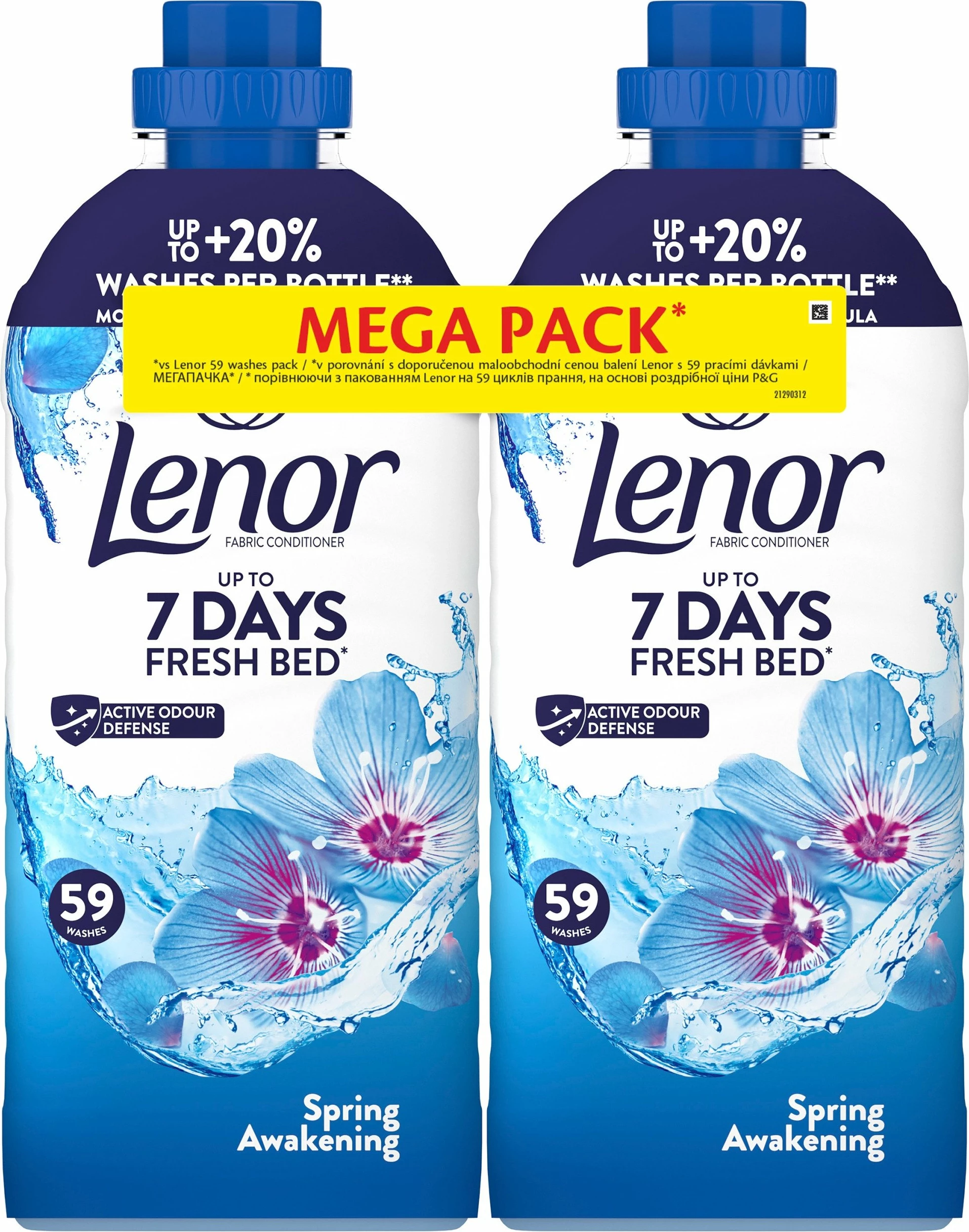 Zbutës rrobash Lenor Spring Awakening 2 x 1.239 L (2.478 L)