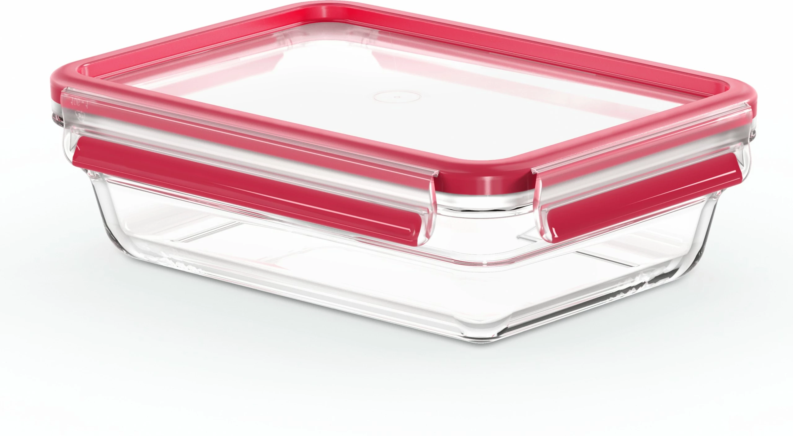 Enë ushqimi Emsa Clip & Close Glas N10409 1.1L, e kuqe