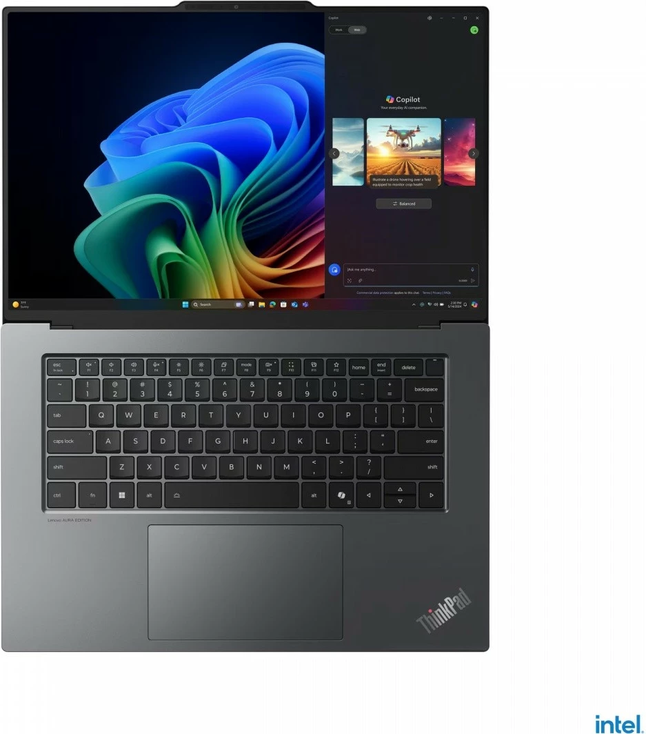 Ultrabook Lenovo ThinkPad X9-15 Gen 1, Intel Core Ultra 5 228V, 32 GB RAM, 512 GB SSD, 15.3" OLED, Gri