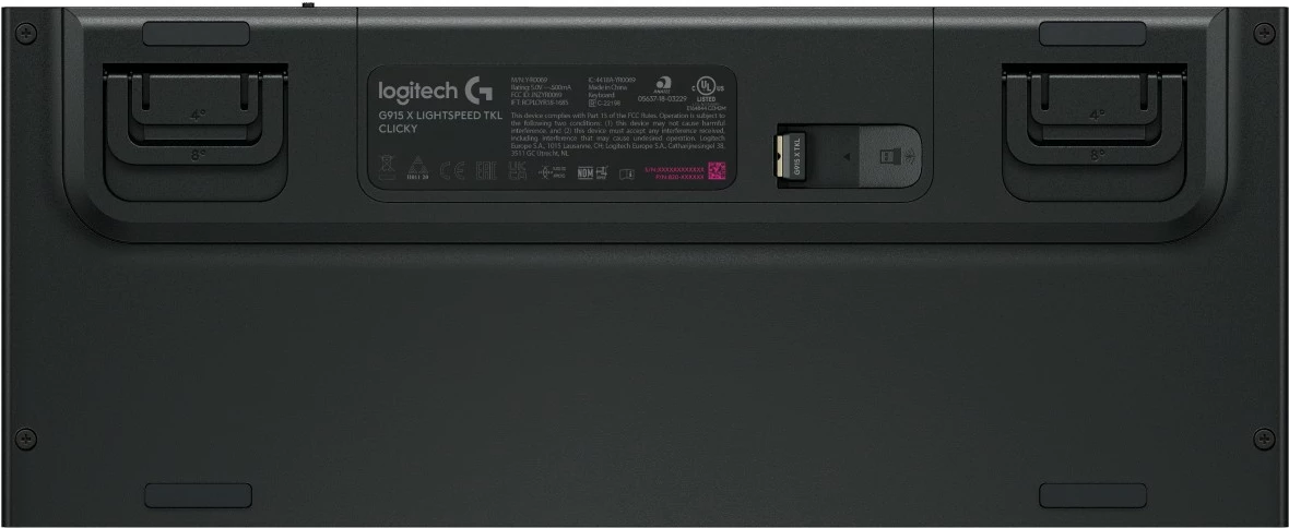 Tastierë mekanike gaming Logitech G915 X LIGHTSPEED TKL, RGB, wireless & Bluetooth, Nordic, e zezë