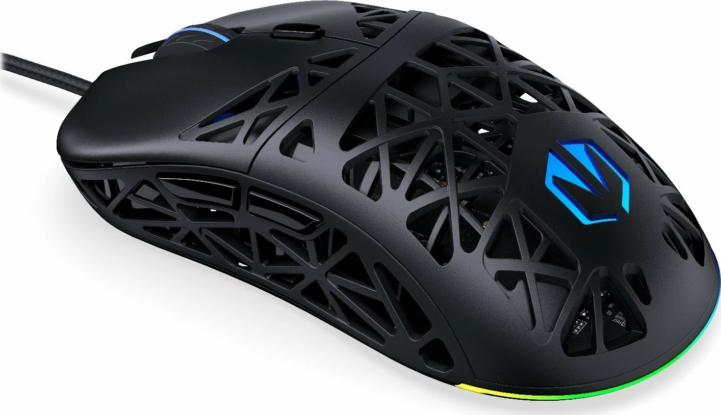 Maus Endorfy LIV EY6A020 12000 DPI USB me kabllo RGB 6 butona, e zezë
