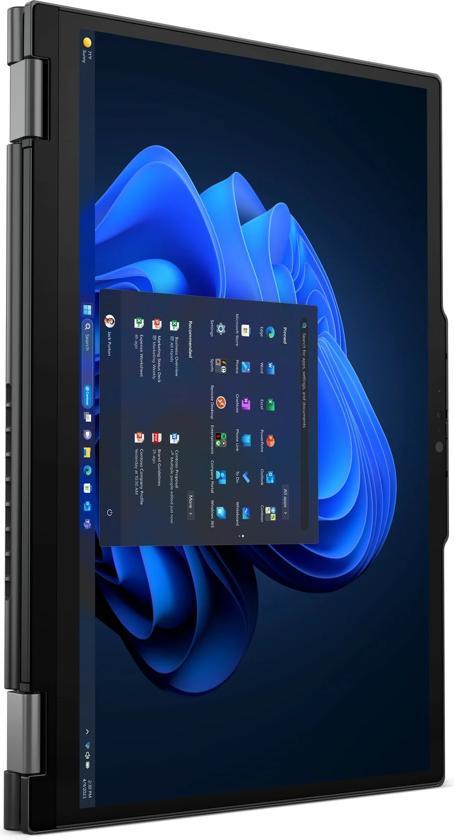 Laptop Lenovo ThinkPad X13 2-in-1 Gen 5, Intel Core Ultra 5, 32 GB, 1 TB, Ekran 13.3", Ngjyrë e zezë