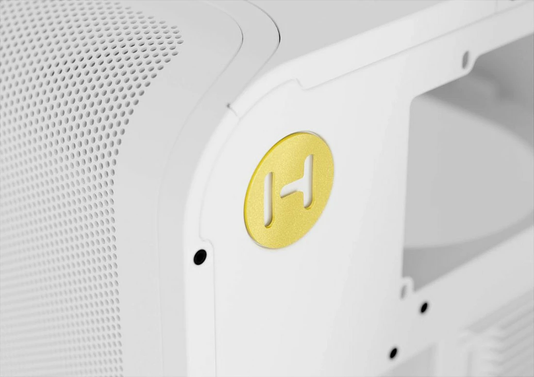 Kasë HYTE X50, Midi Tower, Tempered Glass, e bardhë