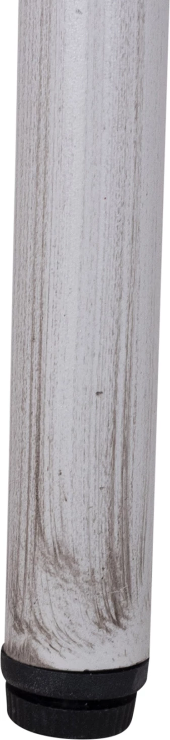 Tavolinë alumini 70X70X76 pamje bambuje FH5568.01 patinë e bardhë me xham