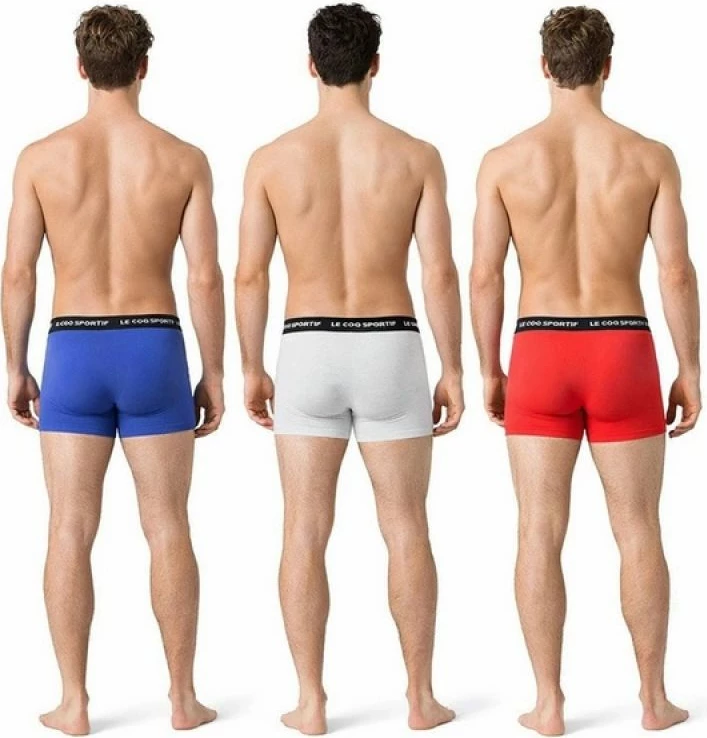 Të brendshme për meshkuj Le Coq Sportif K46938CO, set prej 3 copë, të kuqe/gri/kaltër [Madhësia: XL]