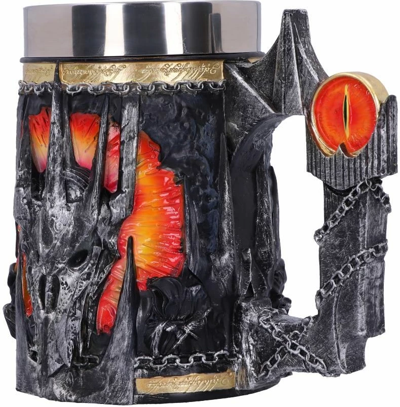 Mug NEMESIS NOW Lord of the Rings Sauron, resin, i pikturuar me dorë, e zezë/kuqe