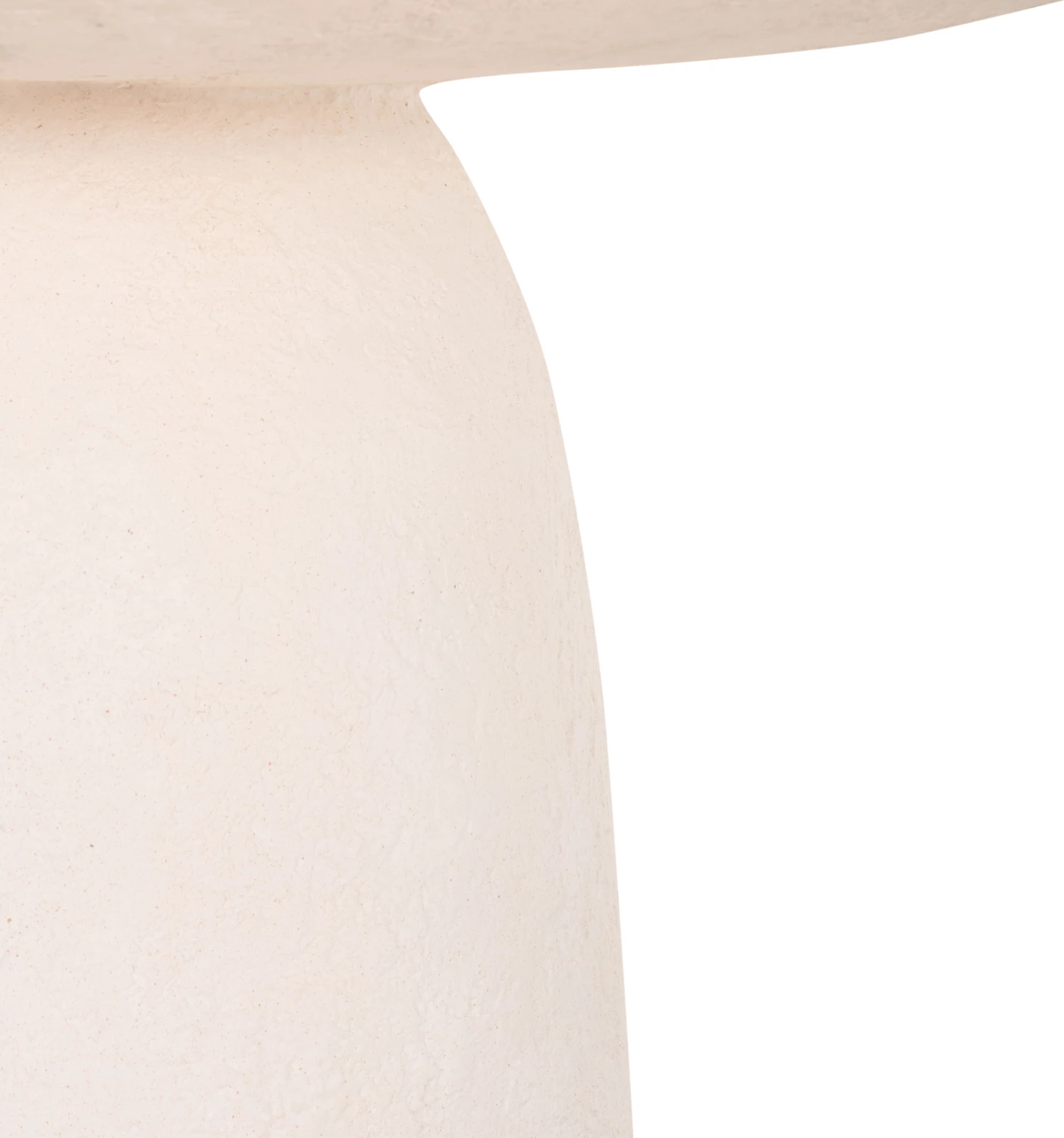 Tavolinë ngrënieje e rrumbullakët SEPPO, fibër-cement, e bardhë, FH18154.02, 119.5x75.5cm