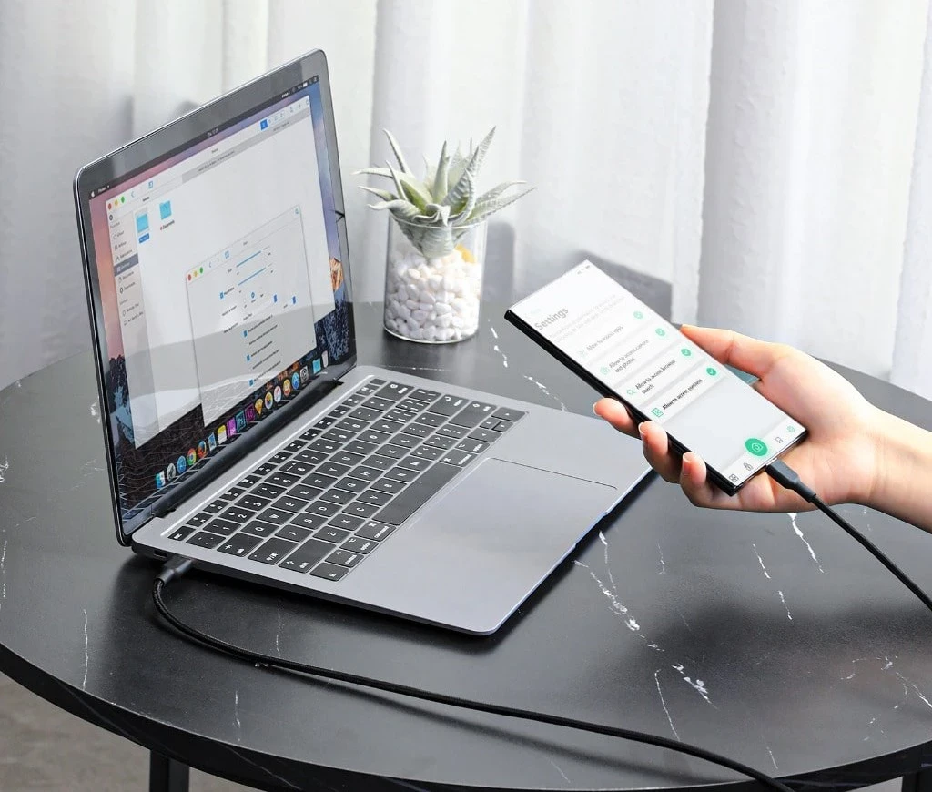 Kabllo AUKEY CB-NCC2 USB-C Type-C PD 60W 3A 1.8m Nylon e Zezë